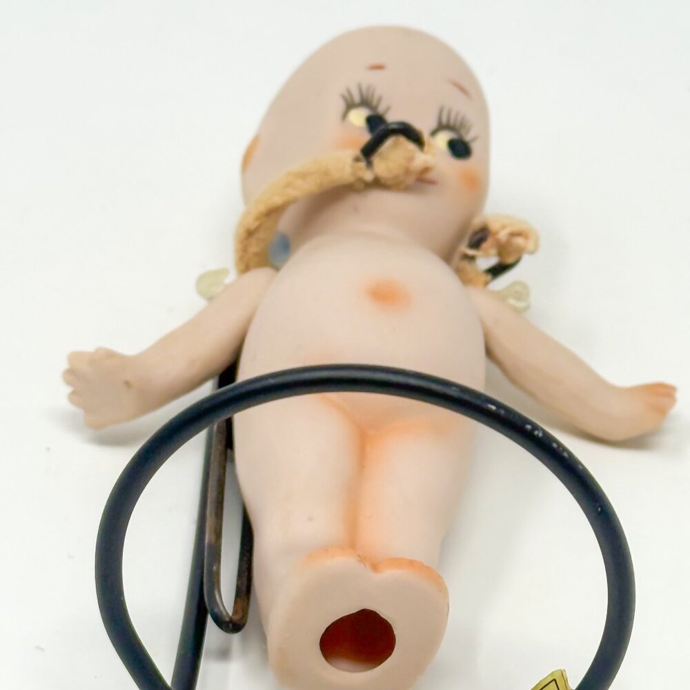 Lot of 4 Vintage Bisque Porcelain Kewpie Dolls Curio Cabinet-Ready Heirloom - Picture 9 of 15